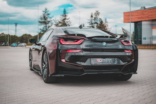 Diffusor Heckansatz passend für BMW i8 schwarz Hochglanz