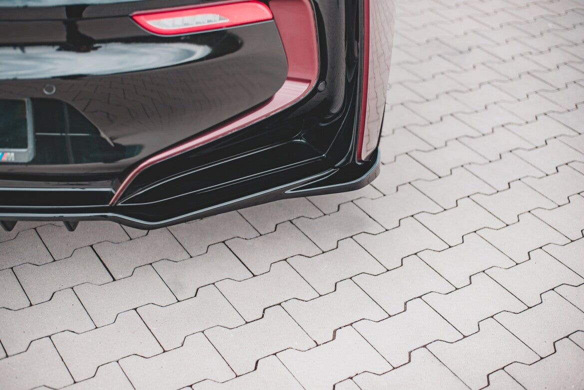 Diffusor Heckansatz passend für BMW i8 schwarz Hochglanz