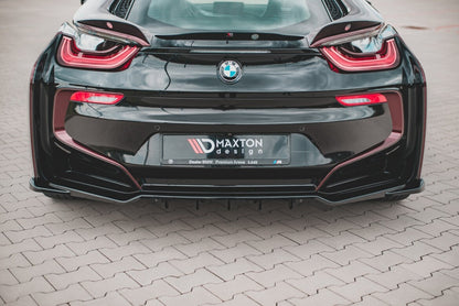 Diffusor Heckansatz passend für BMW i8 schwarz Hochglanz