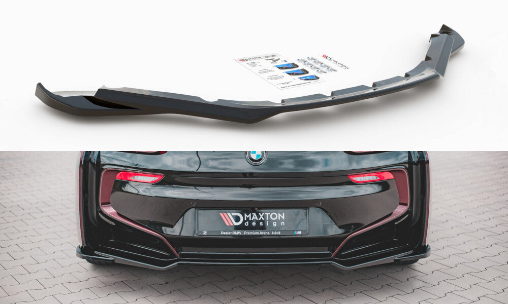 Diffusor Heckansatz passend für BMW i8 schwarz Hochglanz
