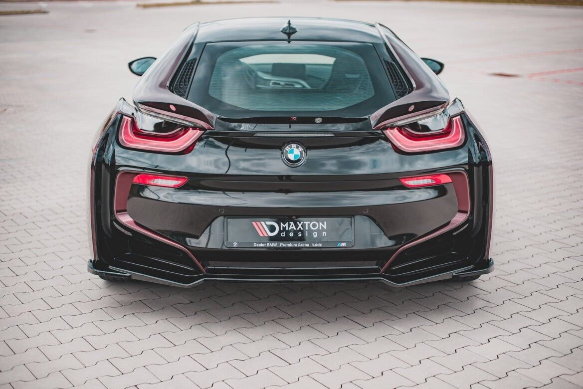 Diffusor Heckansatz passend für BMW i8 schwarz Hochglanz