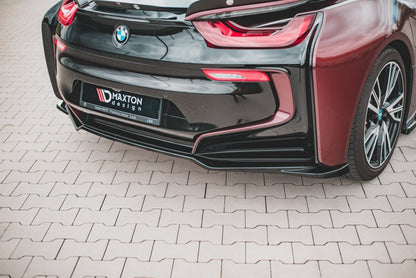 Diffusor Heckansatz passend für BMW i8 schwarz Hochglanz