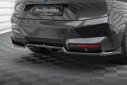 Diffusor Heckansatz passend für BMW iX M-Paket i20 schwarz Hochglanz