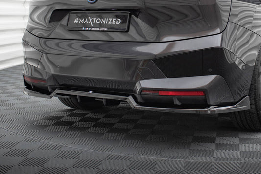 Diffusor Heckansatz passend für BMW iX M-Paket i20 schwarz Hochglanz