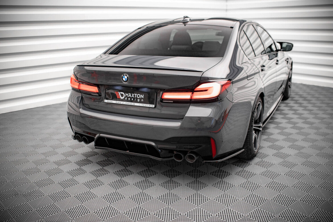 Diffusor Heckansatz passend für BMW M5 F90 schwarz Hochglanz