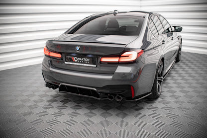 Diffusor Heckansatz passend für BMW M5 F90 schwarz Hochglanz