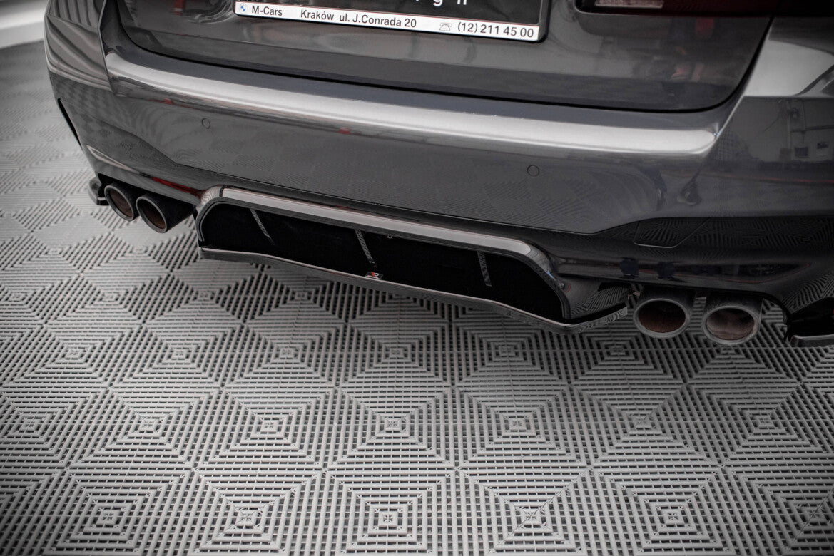 Diffusor Heckansatz passend für BMW M5 F90 schwarz Hochglanz