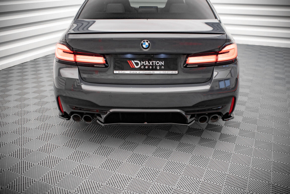 Diffusor Heckansatz passend für BMW M5 F90 schwarz Hochglanz