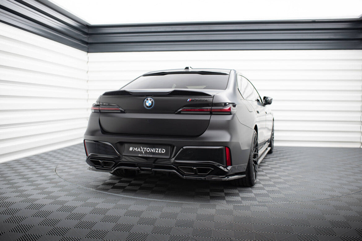 Diffusor Heckansatz passend für BMW M760e G70 schwarz Hochglanz