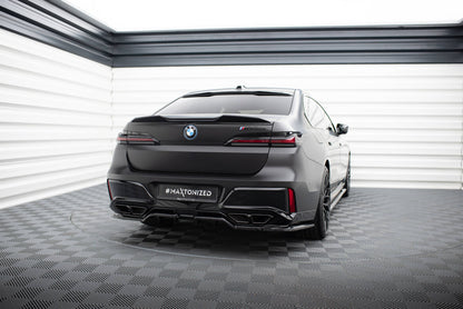 Diffusor Heckansatz passend für BMW M760e G70 schwarz Hochglanz