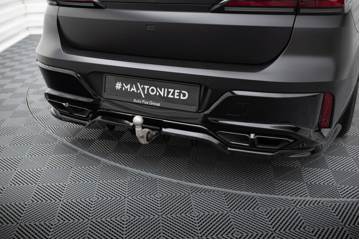 Diffusor Heckansatz passend für BMW M760e G70 schwarz Hochglanz