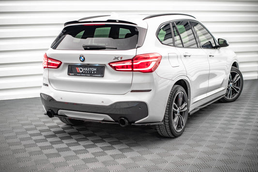 Diffusor Heckansatz passend für BMW X1 M-Paket F48 / F48 FL schwarz Hochglanz