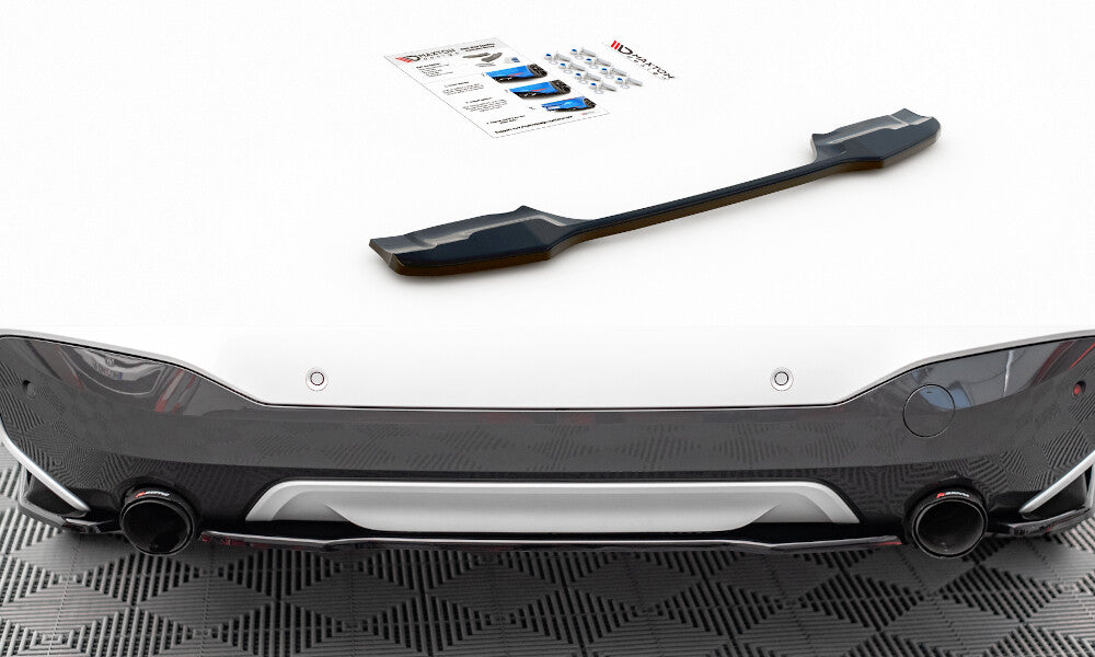 Diffusor Heckansatz passend für BMW X1 M-Paket F48 / F48 FL schwarz Hochglanz