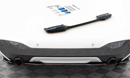 Diffusor Heckansatz passend für BMW X1 M-Paket F48 / F48 FL schwarz Hochglanz
