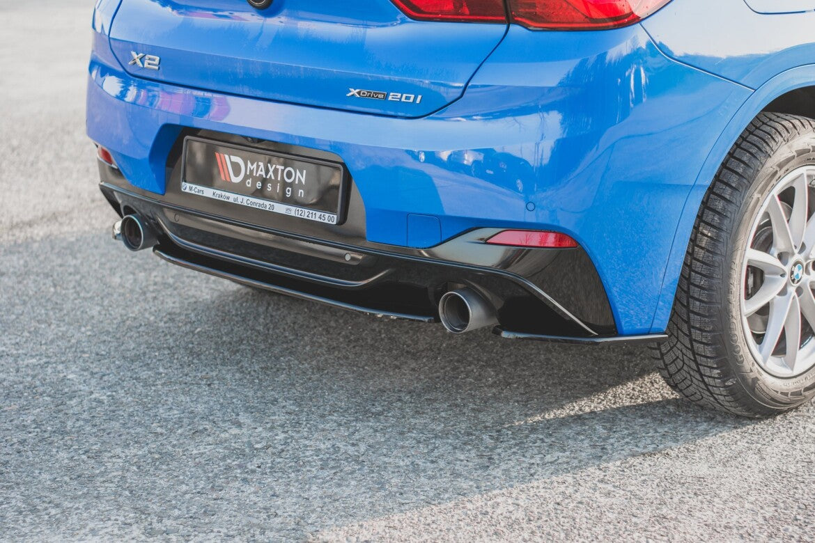Diffusor Heckansatz passend für BMW X2 F39 M-Paket schwarz Hochglanz