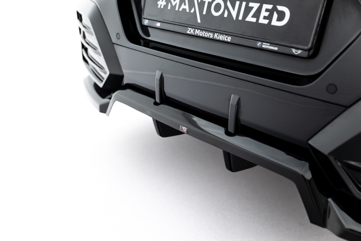 Diffusor Heckansatz passend für BMW X2 M-Paket / iX2 U10 schwarz Hochglanz