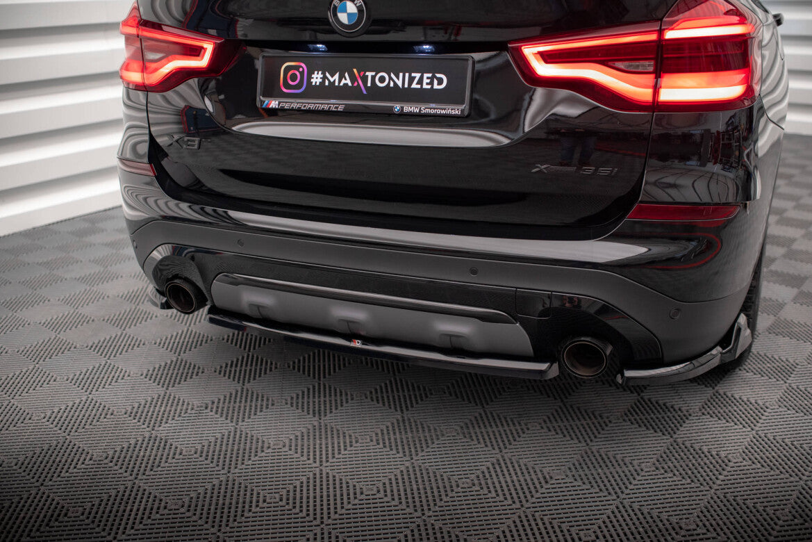 Diffusor Heckansatz passend für BMW X3 G01 schwarz Hochglanz