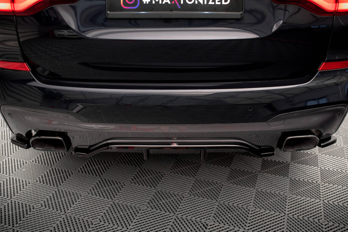 Diffusor Heckansatz passend für BMW X3 M40i / M40d G01 schwarz Hochglanz