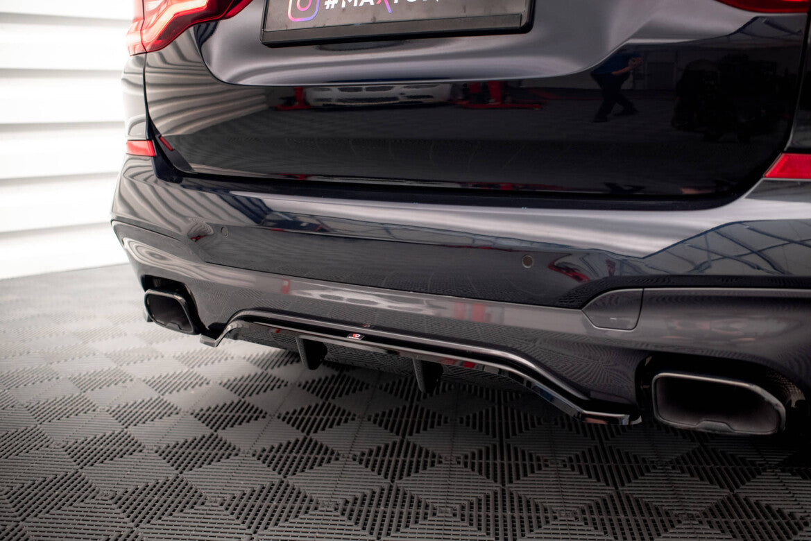 Diffusor Heckansatz passend für BMW X3 M40i / M40d G01 schwarz Hochglanz