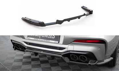 Diffusor Heckansatz passend für BMW X4 M F98 schwarz Hochglanz