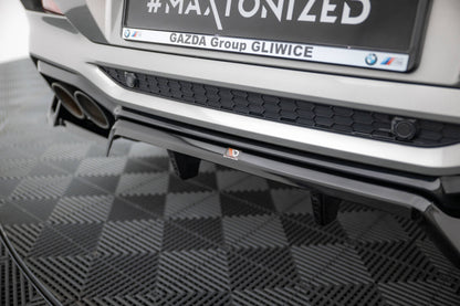Diffusor Heckansatz passend für BMW X4 M F98 schwarz Hochglanz