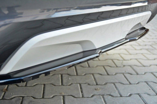 Diffusor Heckansatz passend für BMW X4 M Paket schwarz Hochglanz