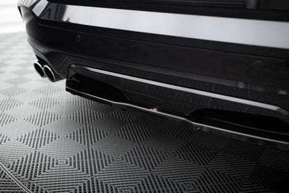 Diffusor Heckansatz passend für BMW X4 M Paket schwarz Hochglanz