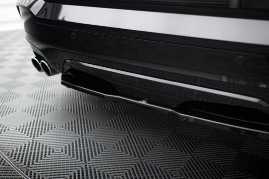 Diffusor Heckansatz passend für BMW X4 M Paket schwarz Hochglanz