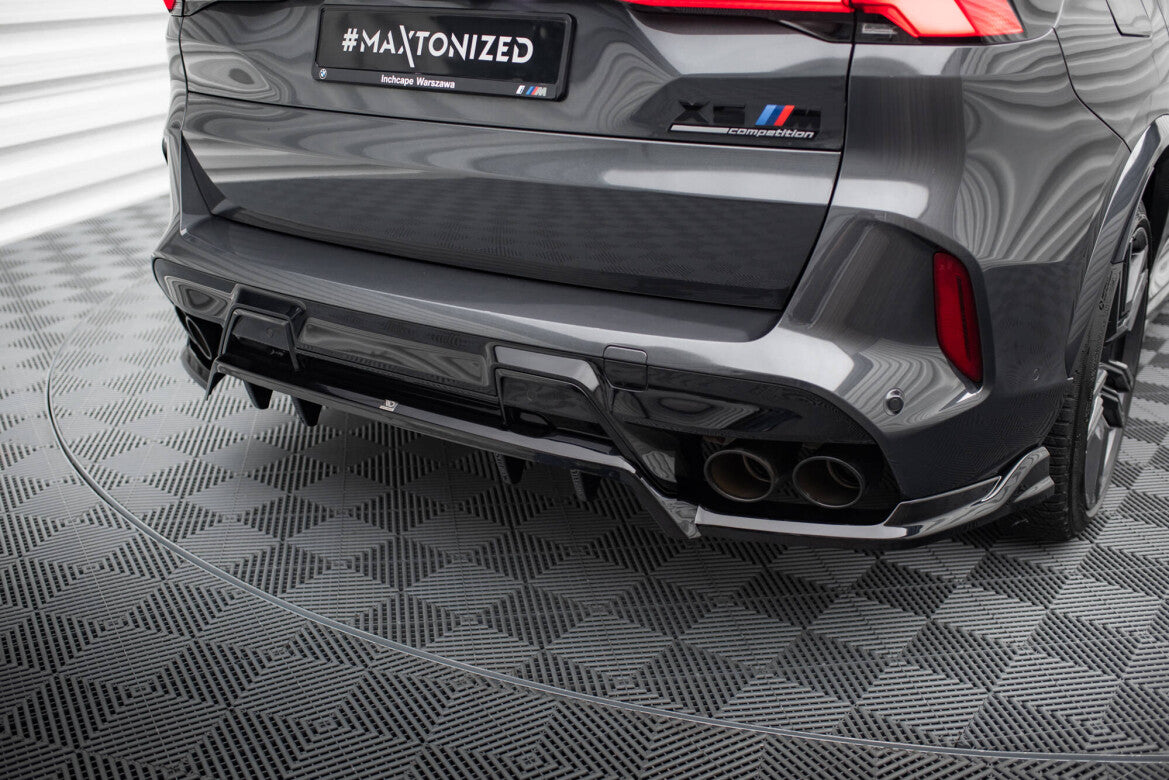 Diffusor Heckansatz passend für BMW X5 M F95 / F95 FL schwarz Hochglanz