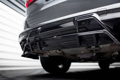 Diffusor Heckansatz passend für BMW X5 M F95 / F95 FL schwarz Hochglanz