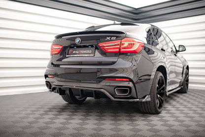 Diffusor Heckansatz passend für BMW X6 M-Paket F16 schwarz Hochglanz