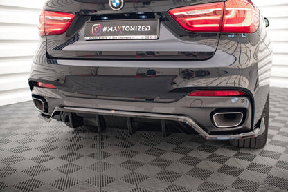 Diffusor Heckansatz passend für BMW X6 M-Paket F16 schwarz Hochglanz