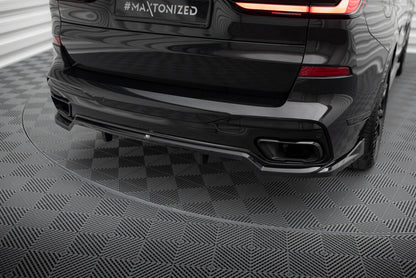 Diffusor Heckansatz passend für BMW X7 M-Paket G07 FL schwarz Hochglanz
