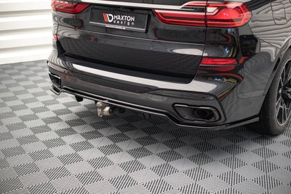 Diffusor Heckansatz passend für BMW X7 M-Paket G07 schwarz Hochglanz