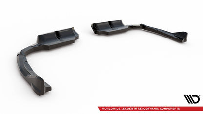 Diffusor Heckansatz passend für BMW XM G09 schwarz Hochglanz