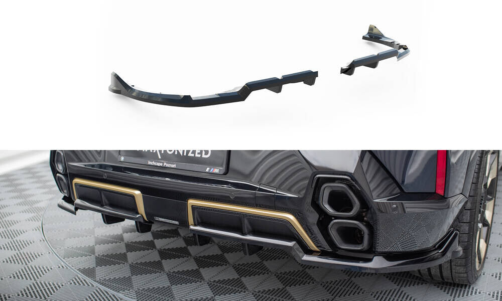 Diffusor Heckansatz passend für BMW XM G09 schwarz Hochglanz