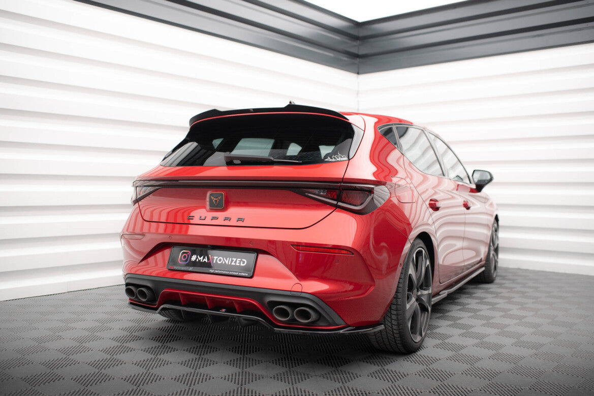 Diffusor Heckansatz passend für CUPRA Leon Hatchback Mk1 schwarz Hochglanz