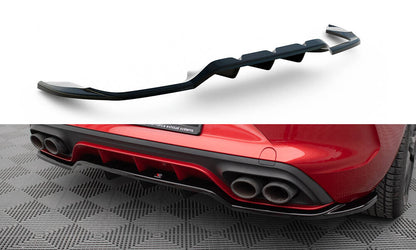 Diffusor Heckansatz passend für CUPRA Leon Hatchback Mk1 schwarz Hochglanz