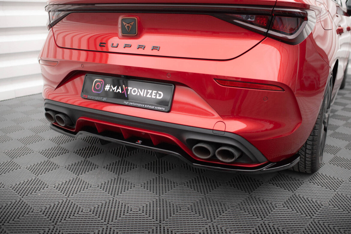 Diffusor Heckansatz passend für CUPRA Leon Hatchback Mk1 schwarz Hochglanz