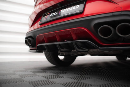 Diffusor Heckansatz passend für CUPRA Leon Hatchback Mk1 schwarz Hochglanz