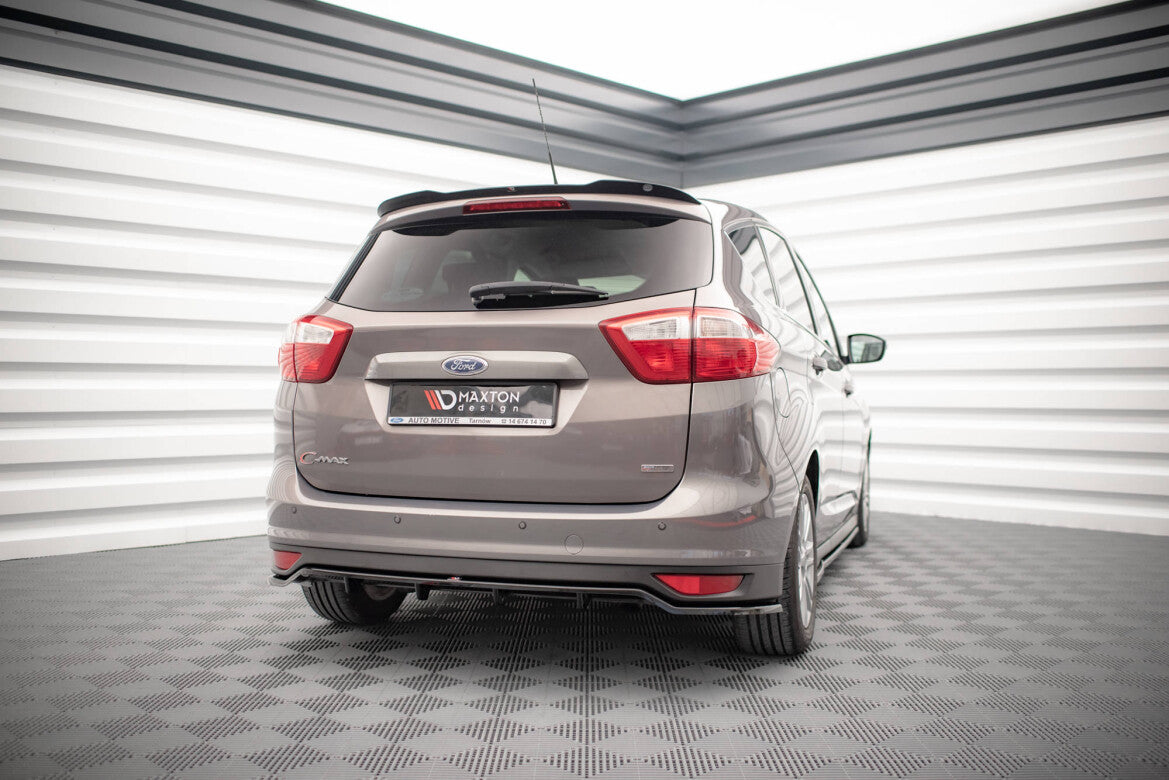 Diffusor Heckansatz passend für Ford C-Max Mk2 schwarz Hochglanz