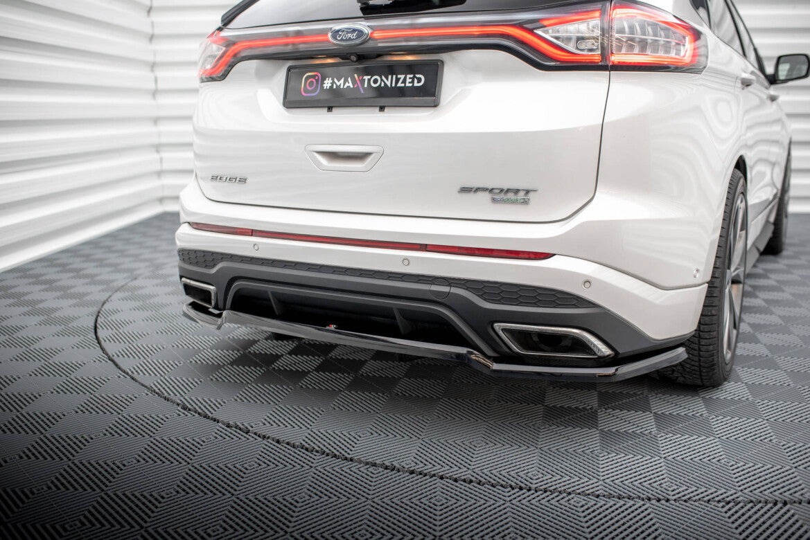 Diffusor Heckansatz passend für Ford Edge Sport Mk2 schwarz Hochglanz