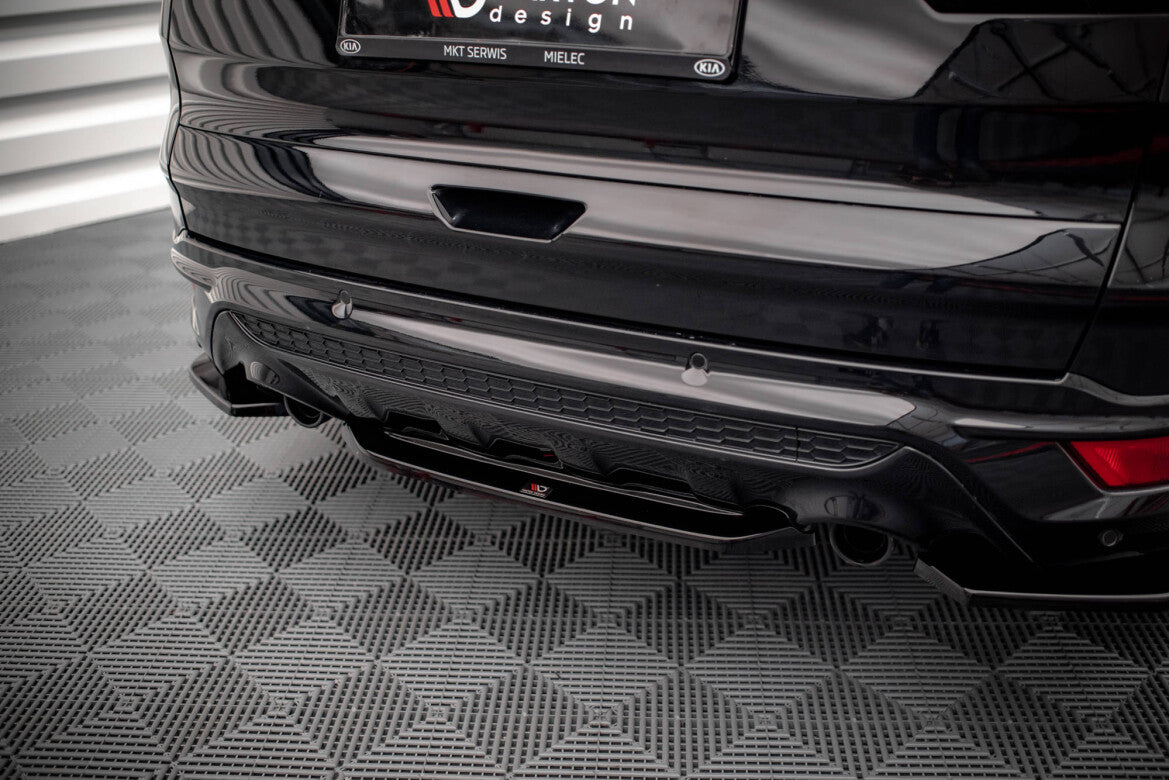 Diffusor Heckansatz passend für Ford Escape ST-Line Mk3 schwarz Hochglanz