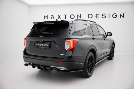 Diffusor Heckansatz passend für Ford Explorer XLT Mk6 schwarz Hochglanz