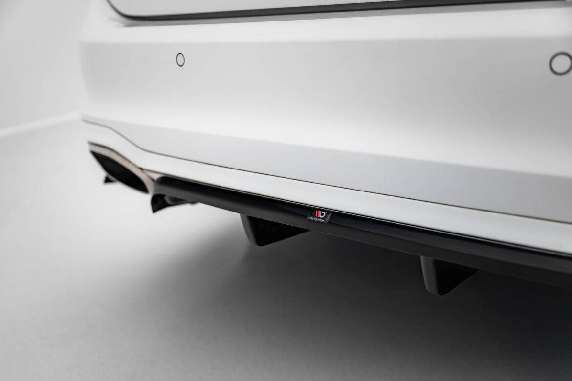 Diffusor Heckansatz passend für Ford Focus Vignale Kombi Mk4 schwarz Hochglanz