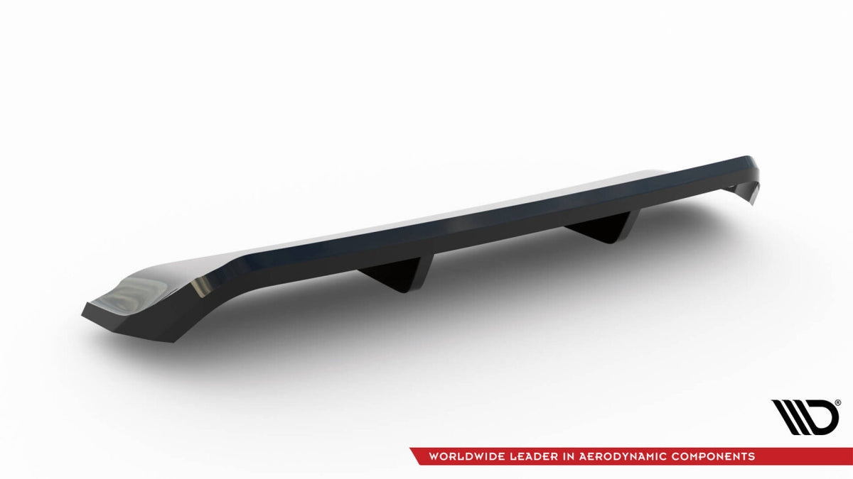 Diffusor Heckansatz passend für Ford Focus Vignale Kombi Mk4 schwarz Hochglanz