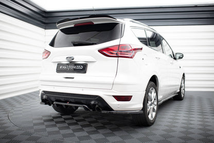 Diffusor Heckansatz passend für Ford Kuga ST-Line Mk2 FL schwarz Hochglanz