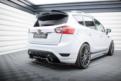 Diffusor Heckansatz passend für Ford Kuga ST Mk1 schwarz Hochglanz