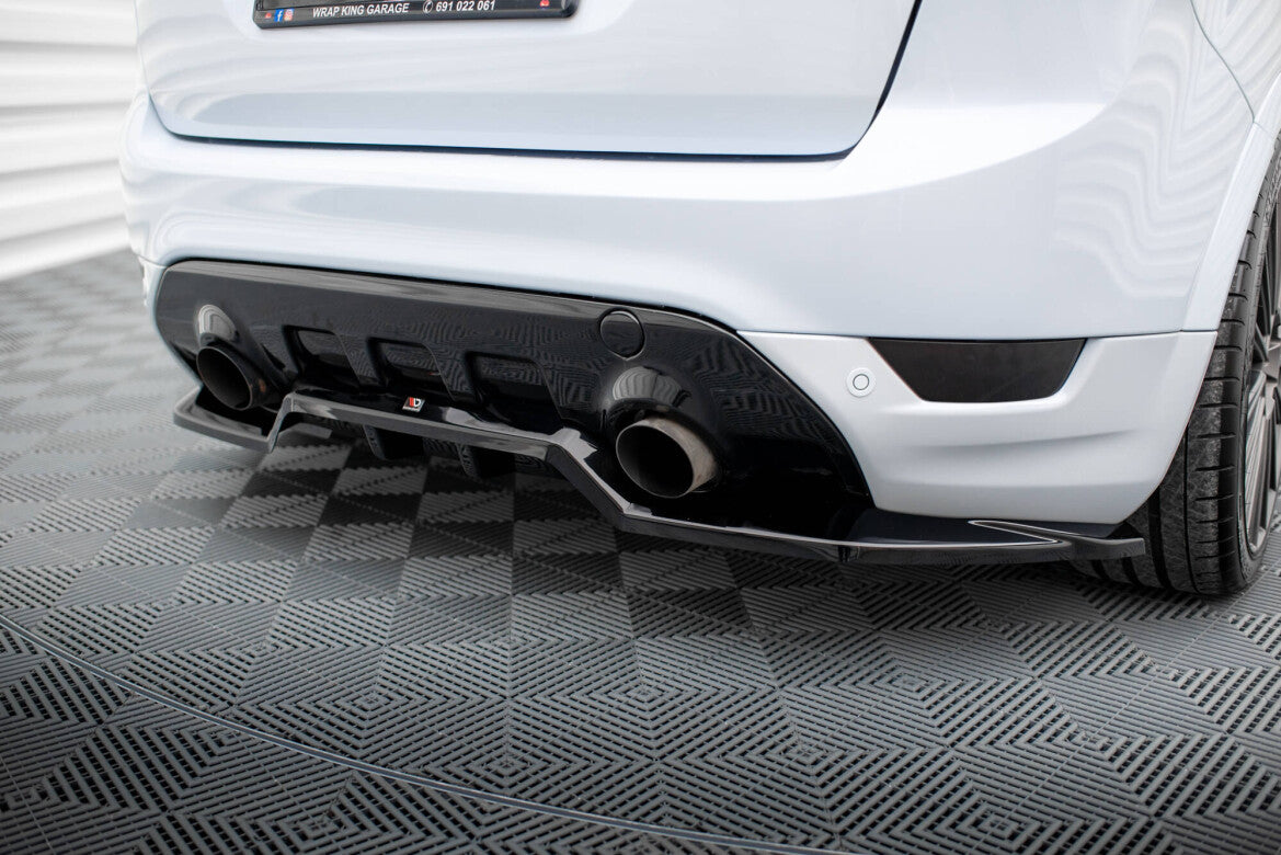 Diffusor Heckansatz passend für Ford Kuga ST Mk1 schwarz Hochglanz