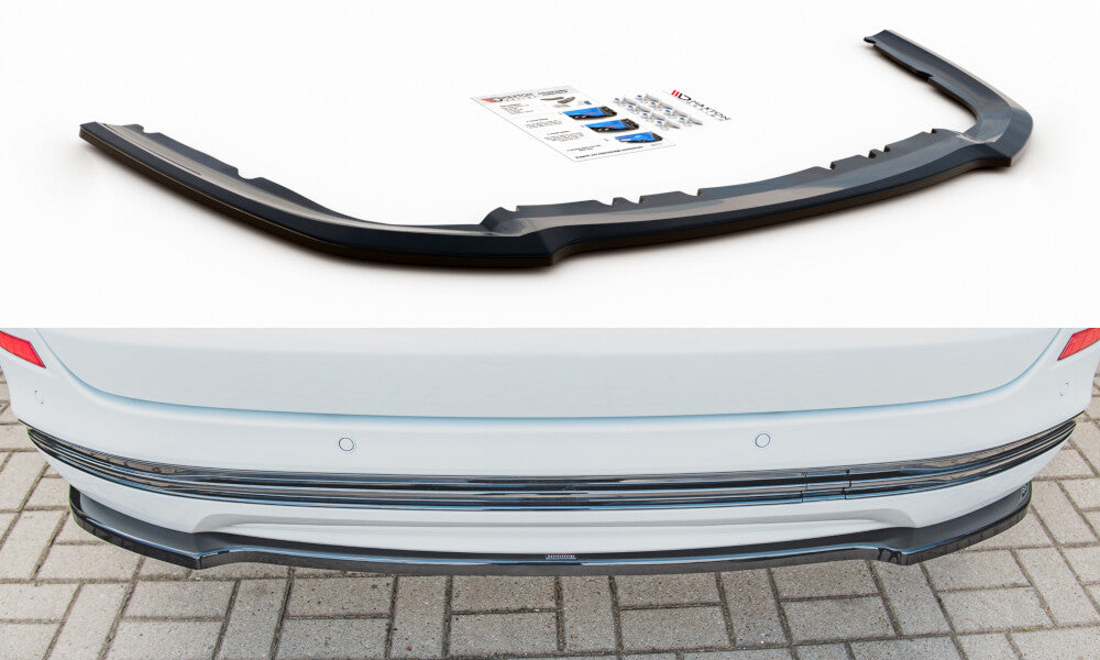 Diffusor Heckansatz passend für Ford Mondeo Kombi Platinium Mk5 FL schwarz Hochglanz